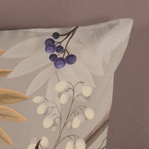 Parure de lit en coton renforcé Otso Coton - Marron clair - 140 x 200/220 cm + oreiller 70 x 60 cm