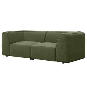 2-Sitzer Sofa ALON Cordstoff Snor: Grün