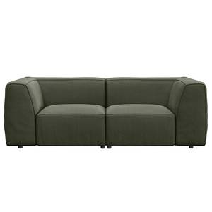 2-Sitzer Sofa ALON Webstoff Saia: Graugrün meliert