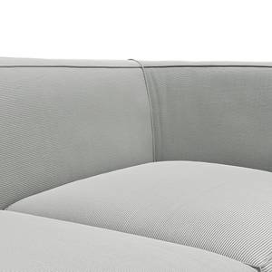 Chaise longue ALON Corduroy Snor: Grijs - Armleuning vooraanzicht rechts