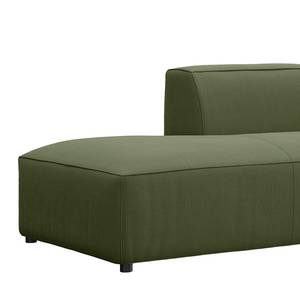 Chaise longue ALON Corduroy Snor: Groen - Armleuning vooraanzicht rechts