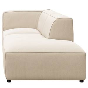 Chaise longue ALON Geweven stof Saia: Beige - Armleuning vooraanzicht links