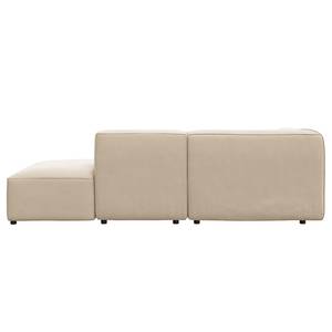 Chaise longue ALON Geweven stof Saia: Beige - Armleuning vooraanzicht links