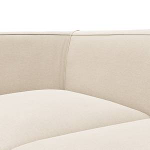 Chaise longue ALON Geweven stof Saia: Beige - Armleuning vooraanzicht links