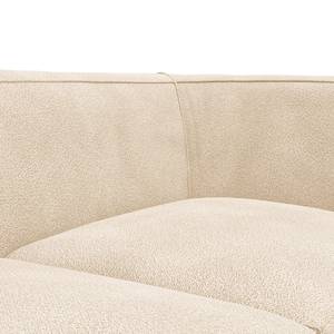 Chaise longue ALON Bouclé Stof Bony: Beige - Armleuning vooraanzicht rechts