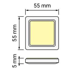 LED-Unterbauspot Kaini Warmweiß - 3er Set