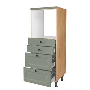 Backofenschrank Cascada mit Schubladen Mintgrün