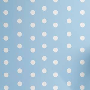 Behang Aqua Dots PVC - wit/lichtblauw - Hoogte: 90 cm