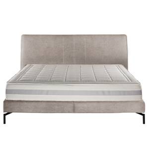 Lit boxspring Plata Crème - 160 x 200cm - D2 souple - Tissé à plat