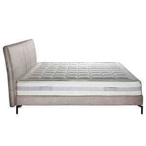 Lit boxspring Plata Crème - 160 x 200cm - D2 souple - Tissé à plat