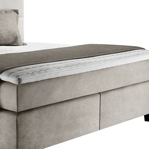 Boxspringbett Athena Creme - 180 x 200cm - H2 - Flachgewebe