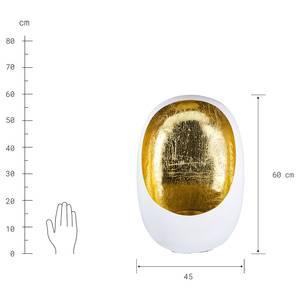 Windlicht ORIENTAL DREAM Eisen - Creme/Gold - Höhe: 60 cm