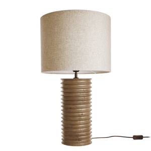 Lampe GROOVED Manguier / Lin / Viscose / Fer - 1 ampoule