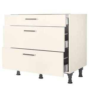 Kochfeldschrank Touch mit Schubladen Magnolia - Breite: 90 cm