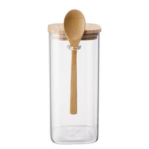 Contenitore COMPOSITION Vetro borosilicato / Bambù / Silicone - Trasparente / Naturale