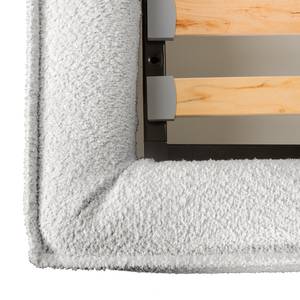 Gestoffeerd bed KINX Bouclé Stof Abby: Lichtgrijs - 160 x 200cm - Zonder matras - 1 opbergruimte - 150cm