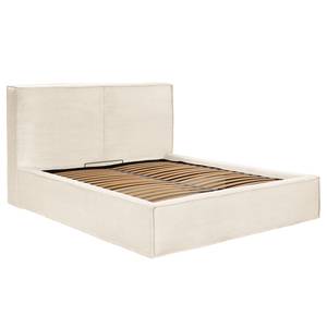 Polsterbett KINX Cordstoff Poppy: Creme - 160 x 200cm - Ohne Matratze - 1 Bettkasten - 150 cm