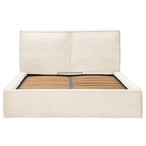 Polsterbett KINX Cordstoff Poppy: Creme - 160 x 200cm - Ohne Matratze - 1 Bettkasten - 150 cm