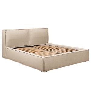 Polsterbett KINX Flachgewebe Drems: Beige - 180 x 200cm - Ohne Matratze - 1 Bettkasten - 110 cm