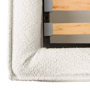 Gestoffeerd bed KINX Bouclé Stof Abby: Polair wit - 180 x 200cm - Zonder matras - 1 opbergruimte - 150cm