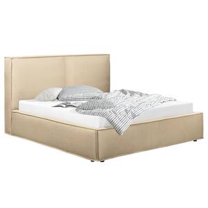 Letto imbottito Kinx Tessuto Desna: sabbia - 180 x 200cm - H2 - 1 contenitore - 150 cm