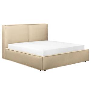 Letto imbottito Kinx Tessuto Desna: sabbia - 180 x 200cm - H2 - 1 contenitore - 150 cm