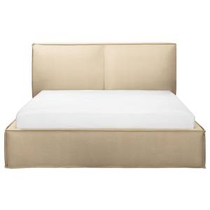 Letto imbottito Kinx Tessuto Desna: sabbia - 180 x 200cm - H2 - 1 contenitore - 150 cm