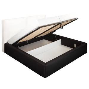 Polsterbett KINX Flachgewebe Desna: Sand - 180 x 200cm - H2 - 1 Bettkasten - 150 cm