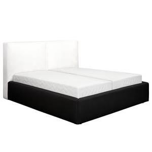 Gestoffeerd bed KINX Bouclé Stof Abby: Polair wit - 180 x 200cm - H2 zacht - 1 opbergruimte - 150cm