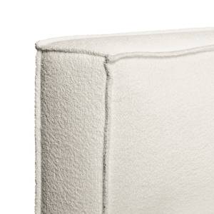 Letto imbottito Kinx Tessuto Bouclé Abby: Bianco polare - 220 x 200cm - H2 - 1 contenitore - 150 cm