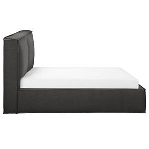 Letto imbottito Kinx Tessuto Drems: antracite - 220 x 200cm - H2 - 1 contenitore - 150 cm