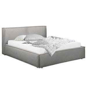 Letto imbottito Kinx Tessuto Drems: grigio - 180 x 200cm - H3 - 1 contenitore - 110 cm