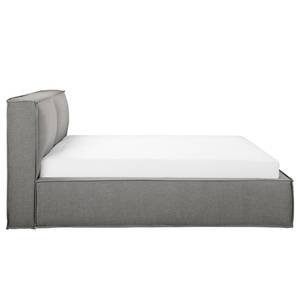 Letto imbottito Kinx Tessuto Drems: grigio - 180 x 200cm - H3 - 1 contenitore - 110 cm