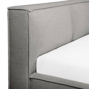 Letto imbottito Kinx Tessuto Drems: grigio - 180 x 200cm - H3 - 1 contenitore - 110 cm