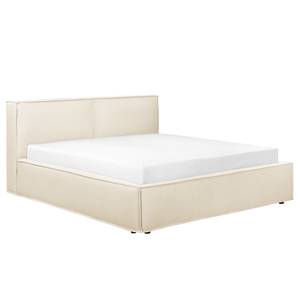 Letto imbottito Kinx Tessuto Desna: crema - 220 x 200cm - H3 - 1 contenitore - 110 cm