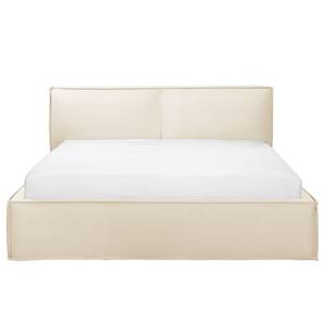 Letto imbottito Kinx Tessuto Desna: crema - 220 x 200cm - H3 - 1 contenitore - 110 cm