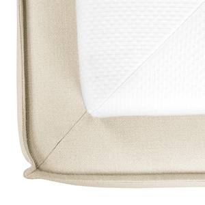 Letto imbottito Kinx Tessuto Desna: crema - 220 x 200cm - H3 - 1 contenitore - 110 cm