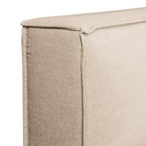 Gestoffeerd bed KINX Platweefsel Drems: Beige - 220 x 200cm - H3 medium - 1 opbergruimte - 150cm