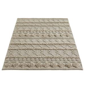Teppich Hägga Wolle - Grau - 130 x 190 cm
