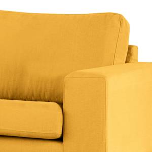 Poltrona BILLUND Tessuto Vele: giallo senape - Faggio chiara