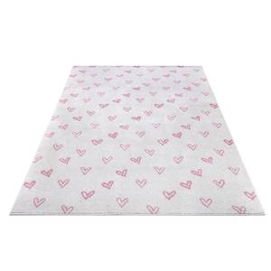 Kinderteppich Hearts Polypropylen - Pink - 160 x 235 cm