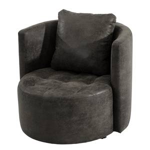 Fauteuil Timboan Microfibre Goda: Anthracite - Sans repose-pieds