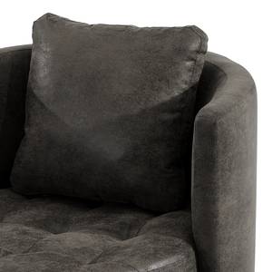 Fauteuil Timboan Microfibre Goda: Anthracite - Sans repose-pieds