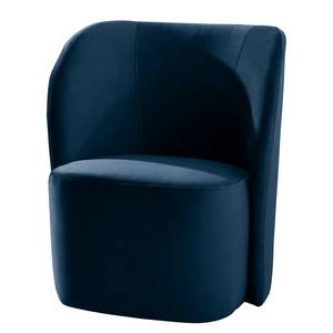 Fauteuil Nadolo Velours Blonda: Bleu marine