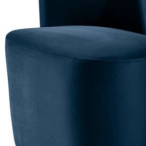 Fauteuil Nadolo Velours Blonda: Bleu marine