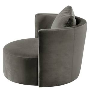 Fauteuil XXL Timboan Velours Blonda: Anthracite