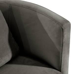 Fauteuil XXL Timboan Velours Blonda: Anthracite