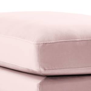 Gestoffeerde hocker Kelson Velours Blonda: Oud pink