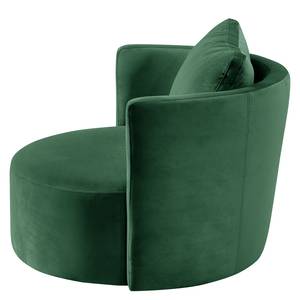 Fauteuil XXL Timboan Velours Blonda: Vert sapin