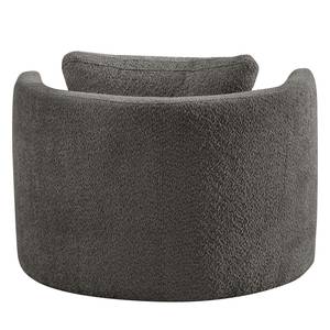 Fauteuil XXL Timboan Tissu Bouclé Abby: Anthracite